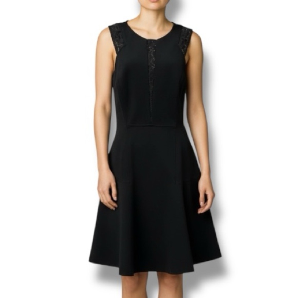 Rebecca Taylor LBD Little Black Cocktail Dress Lace sz 8